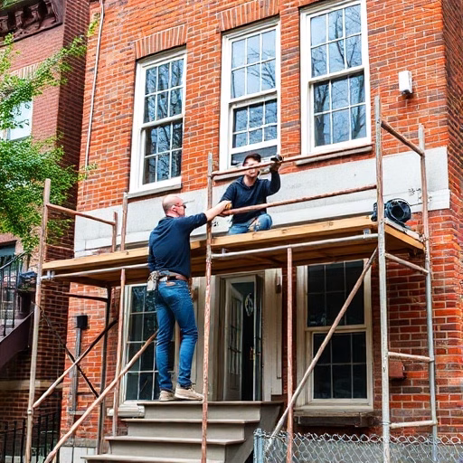 Facade Painting nyc 11 Restored Brownstone in Brooklyn